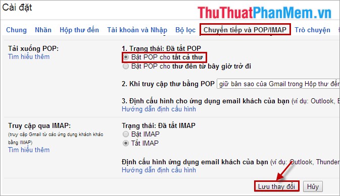 Migrate email from the old Gmail mailbox to the new Gmail mailbox Picture 3