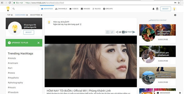Minds.com - social networking virtual money, competitors with Facebook have nothing special? Picture 2