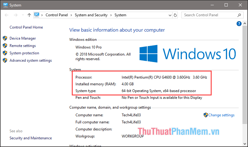 Minimum configuration to install Windows 10, how to check the machine configuration to install Windows 10 Picture 1