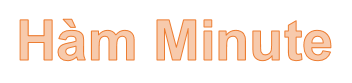 MINUTE function - The function returns minutes of a time value in Excel Picture 1