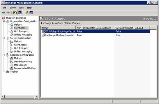 Mobile communication with Exchange Server 2007 - Part 2: Mobile device management Picture 4