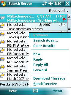 Mobile communications with Exchange Server 2007 - Part 1: New device features and improvements Picture 6