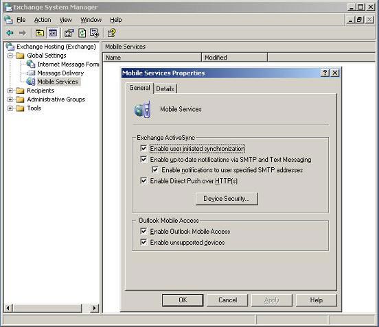 Mobile messaging in Exchange 2003 (Part 2): Discover security policies Picture 2