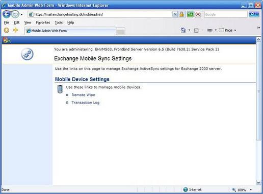 Mobile messaging in Exchange 2003 - Part 3: Installation, administration, and use of Microsoft Exchange Server ActiveSync Web Administration tool Picture 4