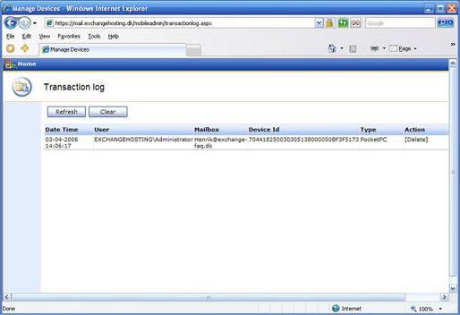Mobile messaging in Exchange 2003 - Part 3: Installation, administration, and use of Microsoft Exchange Server ActiveSync Web Administration tool Picture 7