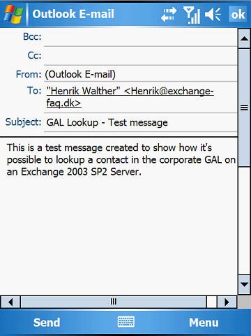 Mobile messaging in Exchange 2003 - Part 4: Access group GALs from mobile devices with GAL Lookup Picture 9