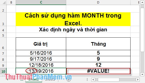 MONTH function - The function converts a serial number into a month in Excel Picture 5