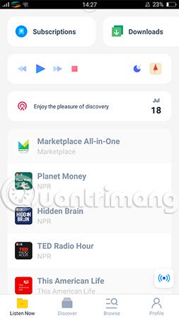 Moon FM, the new Radio listening application for Android and iOS Picture 3
