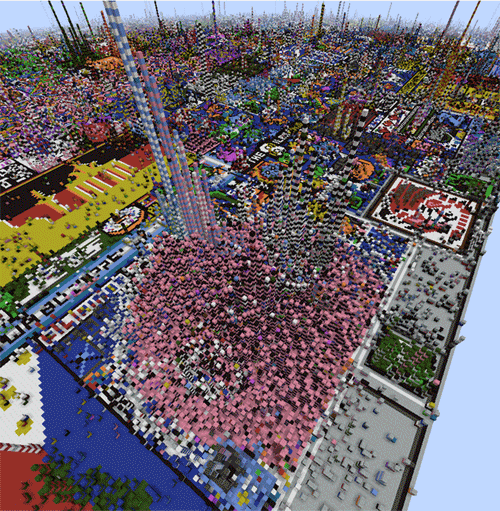 More than 1 million Reddit users have conducted virtual warfare to create a strange art work with 16 million pixels Picture 2