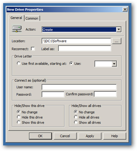 Mount Network Drive on Windows Client using Group Policy Picture 6