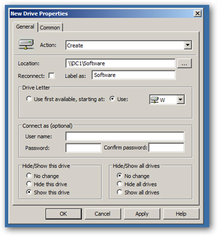 Mount Network Drive on Windows Client using Group Policy Picture 7