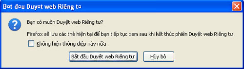 Mozilla Firefox - Private browsing Picture 2