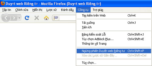 Mozilla Firefox - Private browsing Picture 5