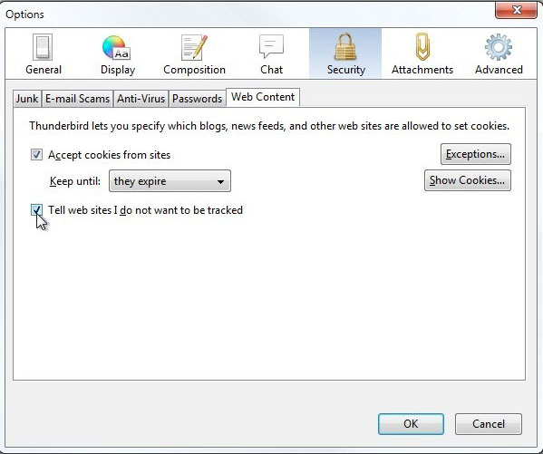Mozilla Thunderbird 15: New features Picture 3