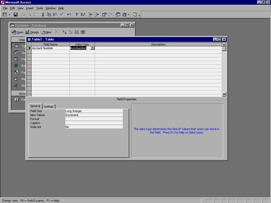 MS Access 2003 - Lesson 15: Create an initial table - TipsMake.com