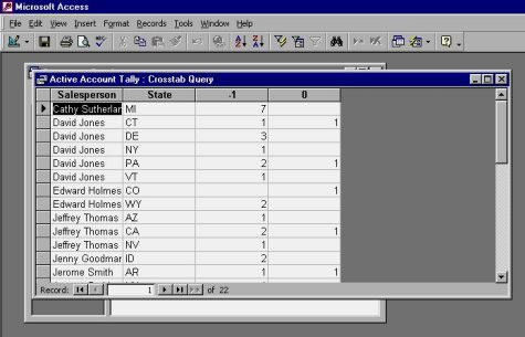 MS Access 2003 - Lesson 22: Using Query Wizards Picture 13