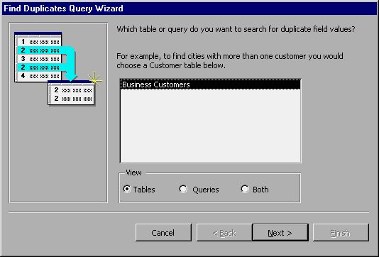 MS Access 2003 - Lesson 22: Using Query Wizards Picture 14