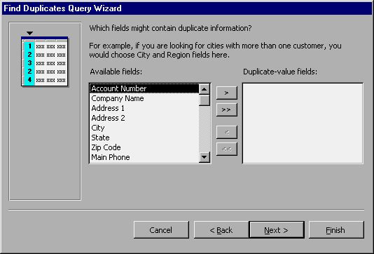 MS Access 2003 - Lesson 22: Using Query Wizards Picture 15