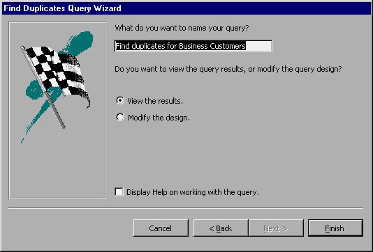 MS Access 2003 - Lesson 22: Using Query Wizards Picture 17