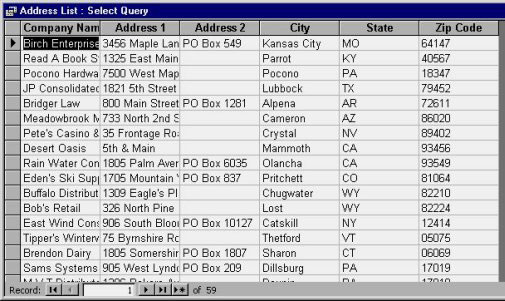 MS Access 2003 - Lesson 22: Using Query Wizards Picture 6