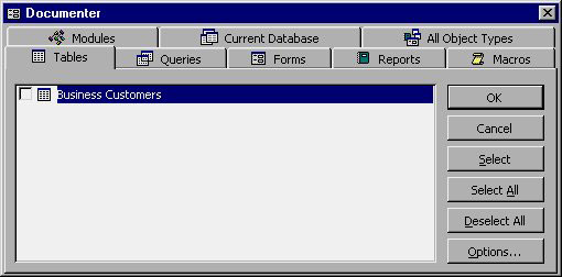 MS Access 2003 - Lesson 27: Printing information for objects Picture 1