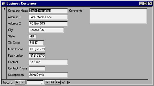 MS Access 2003 - Lesson 35: Creating a Form using the Form Wizards Picture 7