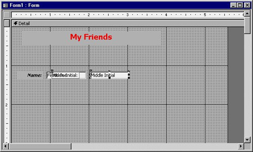 MS Access 2003 - Lesson 36: Defining individual Forms Picture 28