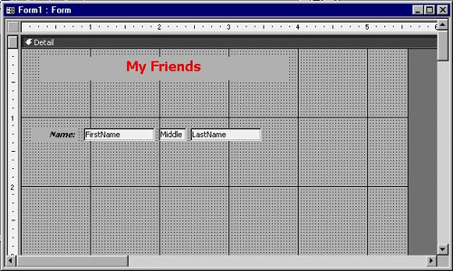 MS Access 2003 - Lesson 36: Defining individual Forms Picture 29