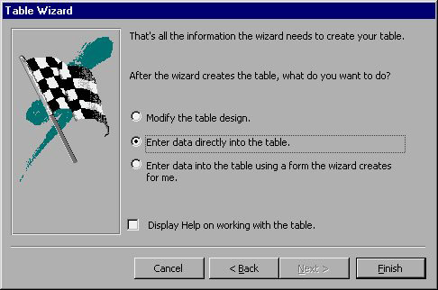 MS Access 2003 - Lesson 6: Creating a table in Access Picture 7