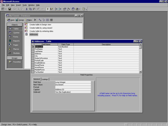 MS Access 2003 - Lesson 7: Enter information for the table - TipsMake.com