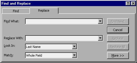 MS Access 2003 - Lesson 8: Change information in the table Picture 3