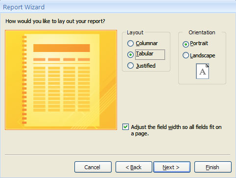 MS Access - Lesson 13: Creating Reports (report) Picture 7