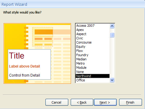 MS Access - Lesson 13: Creating Reports (report) Picture 8