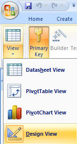 MS Access - Lesson 5: Create a table Picture 2