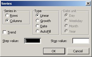 MS Excel 2003 - Lesson 3: Manipulating data in spreadsheets Picture 4