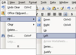 MS Excel 2003 - Lesson 3: Manipulating data in spreadsheets Picture 5