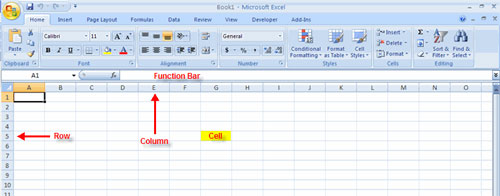 function microsoft excel 2007