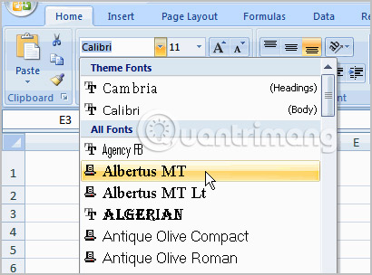 MS Excel 2007 - Lesson 15: Format the text Picture 3
