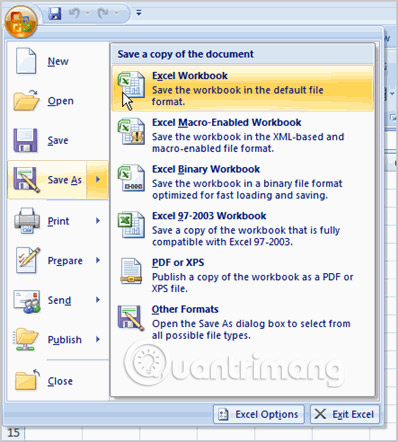 MS Excel 2007 - Lesson 3: Working with Workbook Picture 10