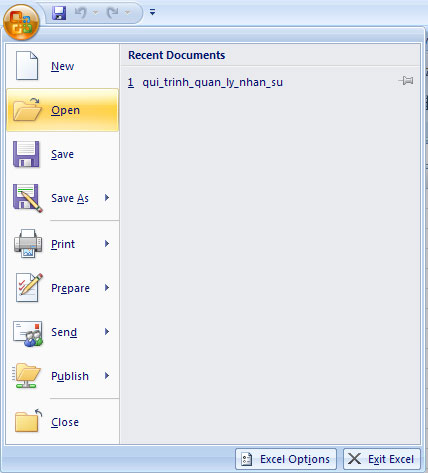 MS Excel 2007 - Lesson 3: Working with Workbook Picture 5