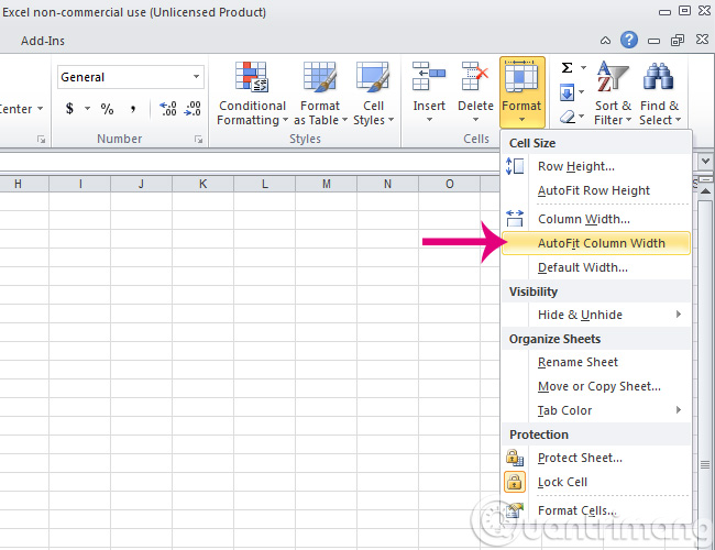 MS Excel - Lesson 4: Working with lines, columns, sheets Picture 12