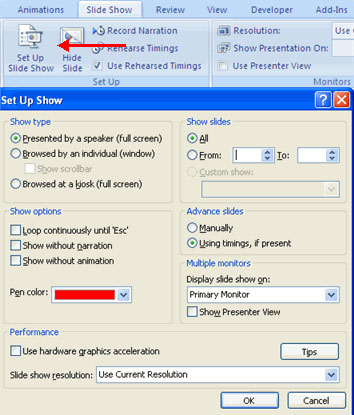 MS PowerPoint 2007 - Lesson 10: Slide presentation effects Picture 23
