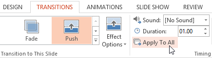 MS PowerPoint 2007 - Lesson 10: Slide presentation effects Picture 7