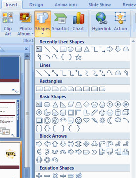 MS PowerPoint 2007 - Lesson 7: Insert images and graphics in the slide Picture 4