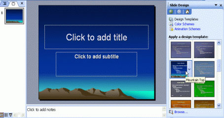 MS PowerPoint - Lesson 4: PowerPoint design template Picture 2