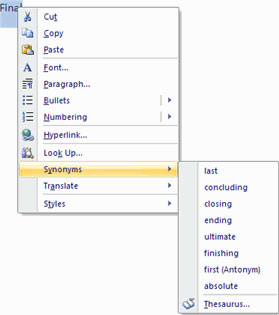 MS Word - Lesson 10: Read and check proofs for documents Picture 5