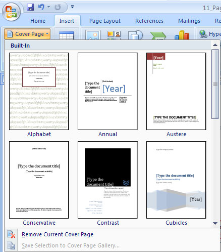 MS Word - Lesson 11: Format the page Picture 7