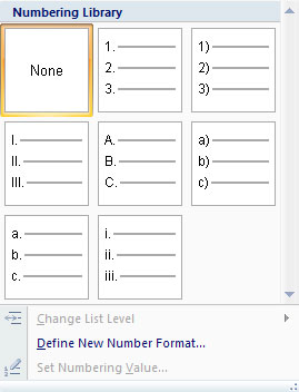 MS Word - Lesson 15: Create an automatic number Picture 1