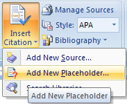 MS Word - Lesson 16: References and Citations Picture 4
