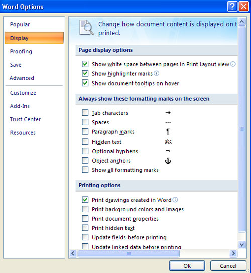 MS Word - Lesson 3: Customize the Word environment Picture 3